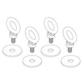 JBL Professional EBK4 M10-20 Universal M10 Eyebolt Rigging Kit with (4) M10 Eye Bolts and (4) Washers
