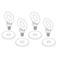 JBL Professional EBK4 M10-20 Universal M10 Eyebolt Rigging Kit with (4) M10 Eye Bolts and (4) Washers