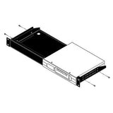 BSS BSSRACKSHELF1UFX BSS RACKSHELF1UFX 1U Rack-Mount Kit for BLU-BIB and BLU-BOB1