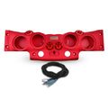 DS18 JK-SBAR/RD.HT Jeep JK/JKU Overhead Sound Bar System Fits 4 X 8" Speakers (Not included) 4 X Tweeters PRO-TW4L and 2 X Drivers PRO-DRNSC1.5 and Harness Included- Red