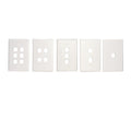 OCC DPK0600 Faceplate Double Gang FM KMJX6, Electric Ivory