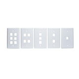 OCC DPK0600 Faceplate Double Gang FM KMJX6, Electric Ivory