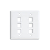 OCC DPK0601 Faceplate Double Gang FM KMJX6, Office White