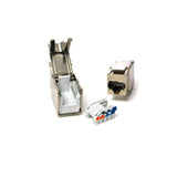 OCC K6AS18 CAT6A Shielded KMJ Keystone Jack, Light Blue