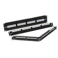 OCC PP1288/110A5E-R 12-Port Wall Mount Patch Panel, 568A/B Wired