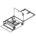 OCC WTC12/24B WTC Series Wall Mount Legacy Enclosure with Lockable Inner Door, 13"H 12"W 3.5"D