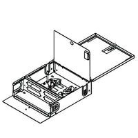 OCC WTC12/24B WTC Series Wall Mount Legacy Enclosure with Lockable Inner Door, 13"H 12"W 3.5"D