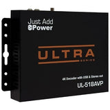 Just Add Power UL-518AVP 3G Ultra Series 3G 4K A/VPro Enhanced Gigabit Receiver, 518AVP (Previous VBS-HDIP-518AVP)