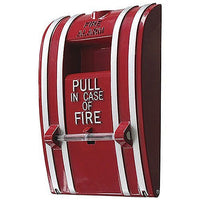 Kidde K-270A-DPO K-270 Series Fire Alarm Pull Station with Wire Leads, Metal, Double Pole, Open Circuit, Red