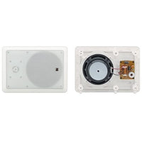 Kramer Galil 6-I 6.5" 2-Way Open-Back Rectangular In-Wall Speaker, 1-Pair, White