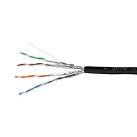 Kramer BC-UNIKAT/B2ca-305M CAT6a 23/4 U/FTP Video and LAN Bulk Cable, 305.00m (1000') Wooden Drum, Black
