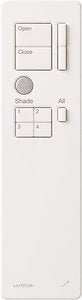 Lutron CS-YJ-4GC-WH 4-Group RF Remote Control for Lutron Shades; Battery Operated; White