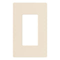 Lutron CW-1-LA Claro 1 Gang Wall Plate for Decorator / Designer Paddle Switches and Dimmers; Gloss Finish; Light Almond