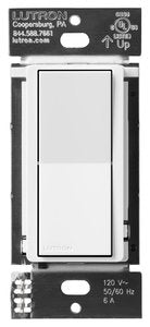 Lutron DVRF-AS-WH Claro Smart Accessory Switch for Diva Smart Dimmer Switch / Claro Smart Switch; Multi-Location On / Off; White