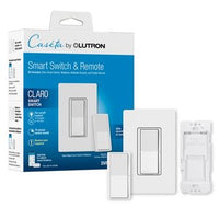 Lutron DVRF-PKG1S-WH Claro Smart Switch 3-Way Kit with Pico Paddle Remote for the Caseta system; Smart Hub Not Required; White