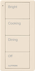 Lutron PJ2-4B-GLA-P02 Pico 4-Button Kitchen Keypad - (Light Almond | Gloss)
