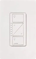 Lutron PD-10NXD-WH Caseta Original In-Wall Smart Dimmer Switch PRO; Neutral Optional; 250W LED or 1000VA; MLV; 120V; Single-Pole / 3-Way; White