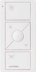 Lutron PJ2-3BRL-TSW-F01 Pico Smart Remote for Fan Control; 3-Button Raise / Lower with Preset Button; Snow White