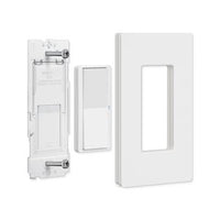 Lutron PJ2W-P2B-WH Pico Paddle Remote Wall-Mounting Kit; wireless on / off control for Lutron smart dimmers and switches; White