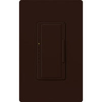 Lutron RRD-6ND-BR Maestro RF Dimmer; Works with RA2 Select / RA3 Systems; 150W LED / 600VA MLV; Single Pole / Multi-Location;Neutral Required; 120V; Brown