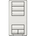 Lutron RRD-HN3S-WH seeTouch LED+ Hybrid Keypad; Works with RA3 Systems; 100W LED; 3 Scene with 1 Raise / Lower; Neutral Required; 120V; White