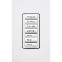 Lutron RRD-W7B-IV seeTouch Wall Keypad; Works with RA3 Systems; 7 Button; Neutral Required; 120V; Ivory