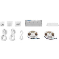 Lutron RRL-MTK-RT-IN Lumaris RGB + Tunable White Tape Light Starter Kit for RA3; 32.8' Tape; 96W Power Interface; Driver-RF Controller; 1800-4000K