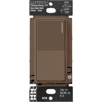Lutron RRST-8ANS-EP Sunnata RF Neutral Switch for RA3 Systems; 8A; Single Pole / Multi-Location; Neutral Required; 120V; Espresso