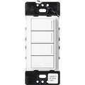Lutron RRST-HN3RL-BW Sunnata RF 3-Button with Raise / Lower Hybrid Keypad for RA3 Systems; 150W LED; Neutral Required; Single Pole; 120V; Brilliant White