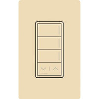 Lutron RRST-W3RL-IV Sunnata RF 3-Button Raise / Lower Wall Keypad for RA3 Systems; Neutral Required; 120-277V; Ivory