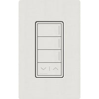 Lutron RRST-W3RL-LG Sunnata RF 3-Button Raise / Lower Wall Keypad for RA3 Systems; Neutral Required; 120-277V; Lunar Gray