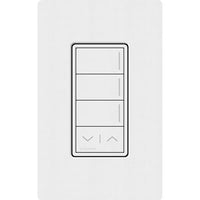 Lutron RRST-W3RL-SW Sunnata RF 3-Button Raise / Lower Wall Keypad for RA3 Systems; Neutral Required; 120-277V; Snow White