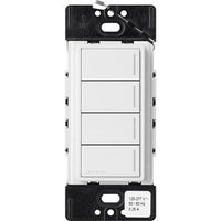 Lutron RRST-W4B-WH Sunnata RF 4-Button Wall Keypad for RA3 Systems; Neutral Required; 120-277V; White