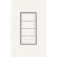 Lutron RRST-W3RL-BW Sunnata RF 3-Button Raise / Lower Wall Keypad for RA3 Systems; Neutral Required; 120-277V; Brilliant White