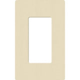 Lutron SC-1-SD Claro 1 Gang Wall Plate for Decorator-Style Dimmers; Switches; and Outlets; Satin Finish; Sand