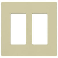 Lutron SC-2-SA Claro 2 Gang Wall Plate for Decorator-Style Dimmers; Switches; and Outlets; Satin Finish; Sage