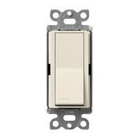Lutron SC-3PS-PM Claro Single Pole / 3-Way; On / Off Rocker Switch; 15A; Satin Finish; Pumice