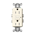 Lutron SCR-15-GFST-BI 15 Amp GFCI Receptacle - (Biscuit | Satin)