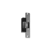 RCI L6505 6 Series Centerline Electric Strike with Latch and Keeper Monitor, Low Profile, Radius Corners, Brushed Stainl
