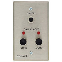 Cornell B-122 Bedside Station with Jacks, Call Placed Lights and Cancel Button