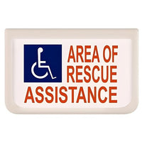 Cornell SN-B42S Electric Sign "Rescue Assistance" on 1-Side with Battery Backup