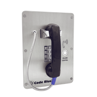 Code Blue 70208 LS2000-HKV Handset Phone Clear Coated Faceplate
