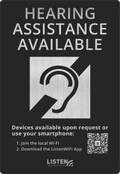 Listen Technologies LW-307 ListenWIFI Hearing Assistance Signage