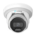 Luminys N3T-5DA2 N3-D 5MP Network LumiDeterrent Flashing White-light Turret Camera, 2.8mm Lens, White