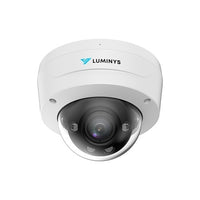 Luminys N5D-4LAVC 4MP LumiCloud LumiLuxSmart Dome IP Camera, 2.7-12mm Motorized Varifocal Lens, 256GB Onboard Storage