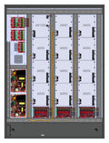 LifeSafety Power FPO150/250-3C85D8E12M/P24-A ProWire Unified Power Supply with (3) C8 Modules, (5) D8 Modules, E12 Enclosure, Mercury Backplate, Panduit Wiring Option, 24-Door