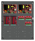 LifeSafety Power FPO150/150-2C83D8PE4 Unified Power System, 8 Lock, 3 Auxiliary, Dual Voltage, E4 Enclosure, Gray