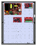 LifeSafety Power FPO150-B100C4PD8PE2M FlexPower Dual Voltage Power Supply, B100 Secondary Voltage Module, 4-Output Lock Control, 8-Output Auxiliary, E2 Enclosure, Mercury Backplate