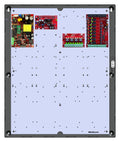 LifeSafety Power FPO75-B100C8D8E4M FlexPower Dual Voltage Power Supply with B100 Secondary Voltage Module, C8 Module, D8 Module, E4 Enclosure, Mercury Backplate, 8-Relay, 75W, 120VAC
