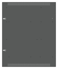 LifeSafety Power E8-DOOR-ONLY-BOXED Replacement Door for E8 Enclosure, Steel with Lock and Ground Strap, Gray